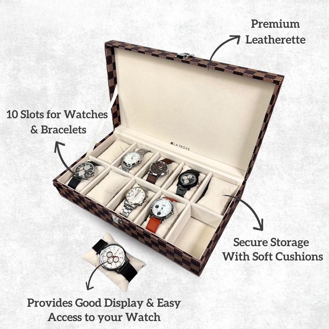 10 Slot Watch Box