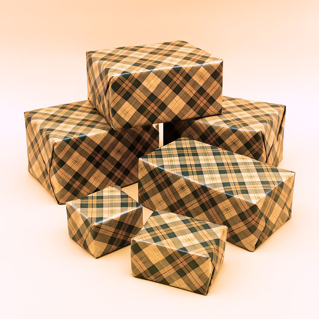 Checks Elegant Design Packing Paper