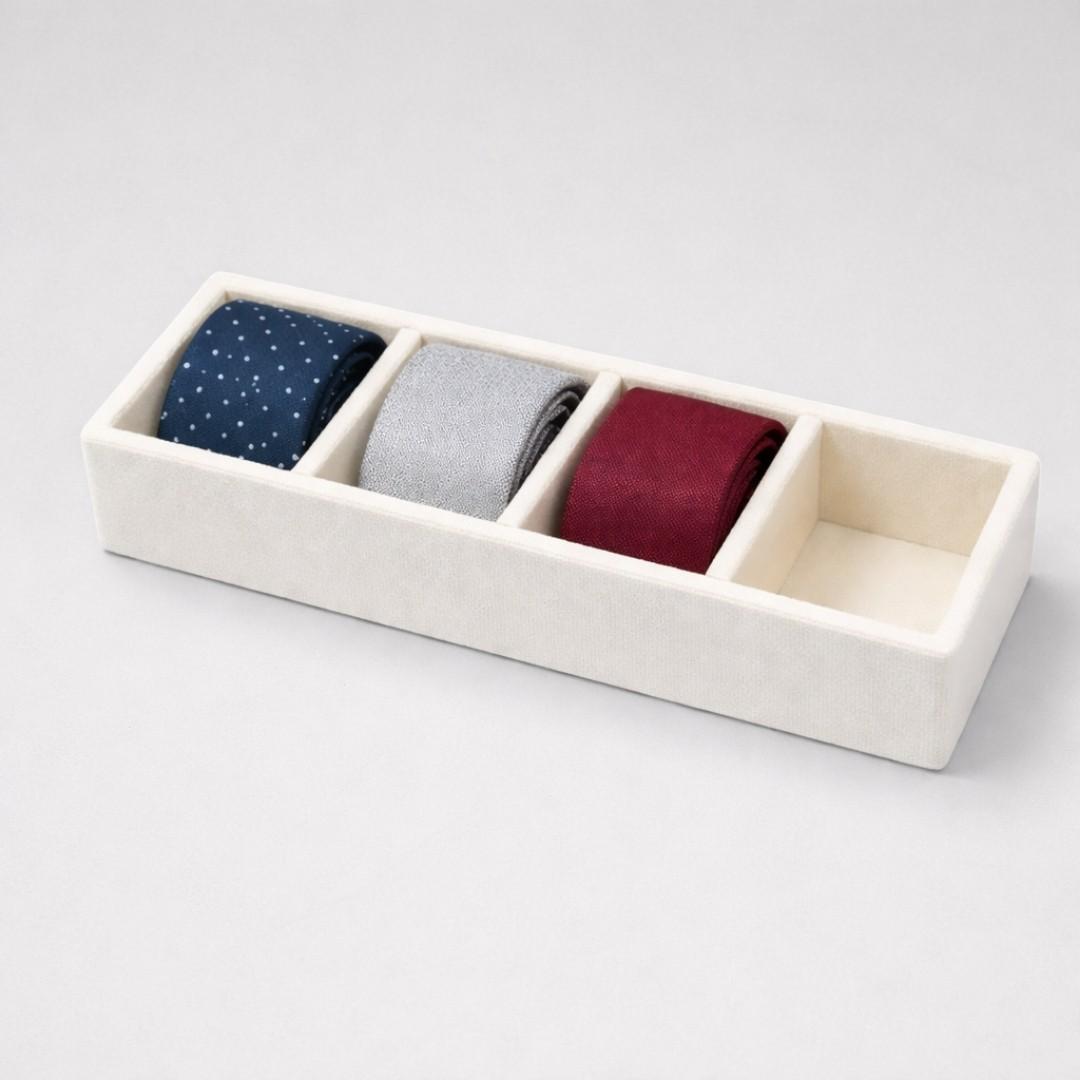 TBT 4 Slot Tie Tray Smart Tie Organisation for Modern Wardrobes