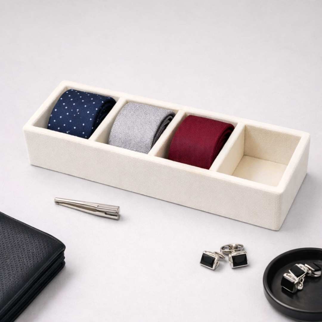 TBT 4 Slot Tie Tray Smart Tie Organisation for Modern Wardrobes
