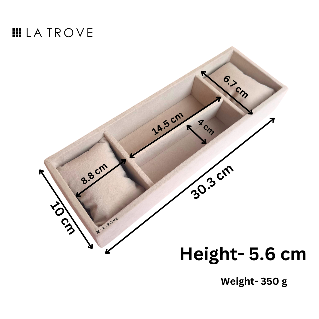 2 Slot Watch & Sunglass Organiser Tray (Sleek)