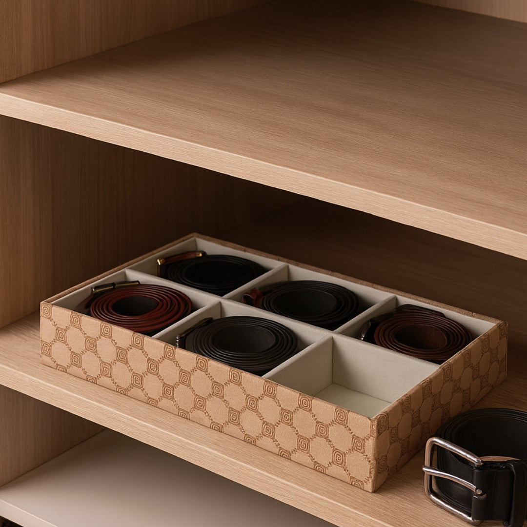 Designer 6-Slot Belt Tray