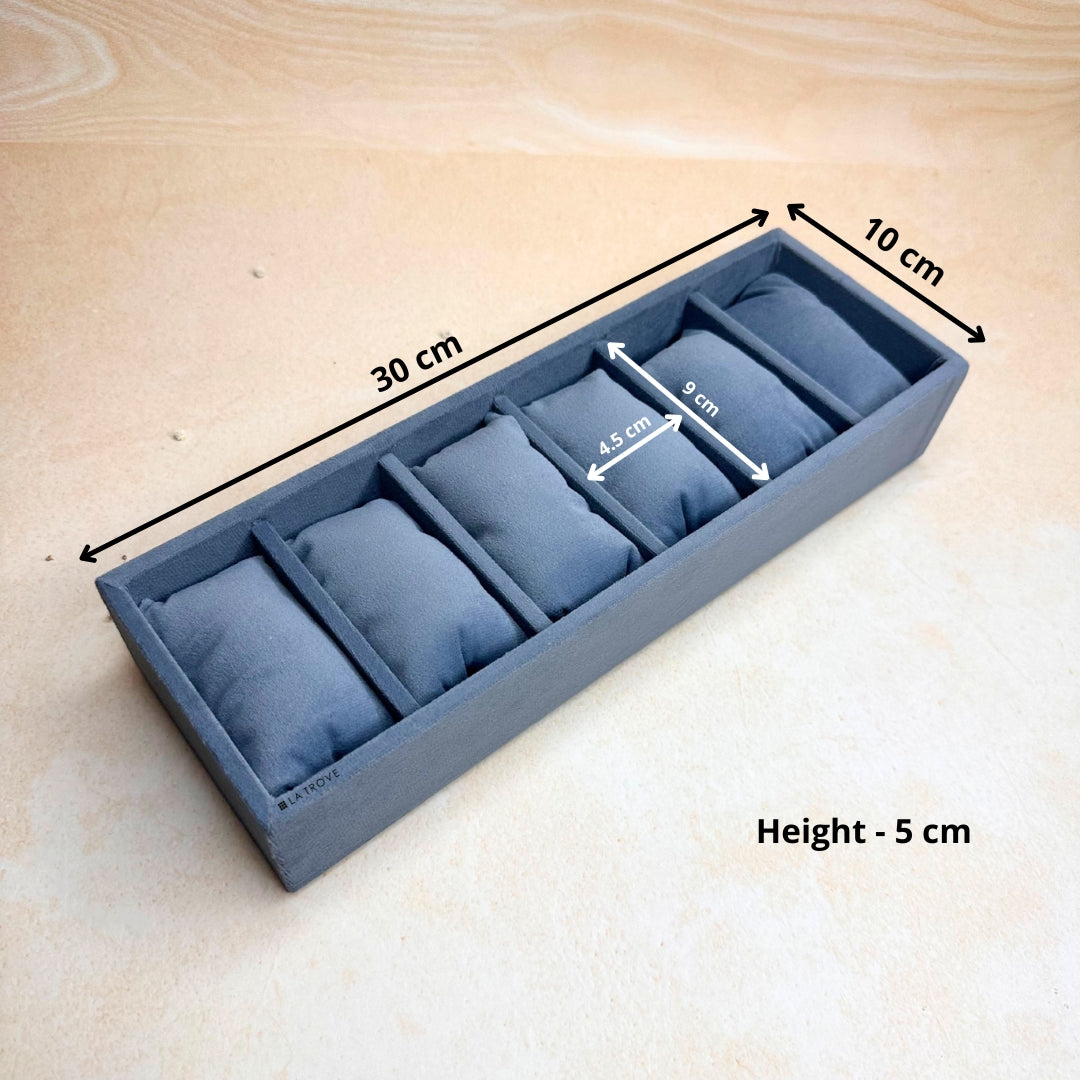 6 Slot Watch & Bracelet Tray (Sleek)