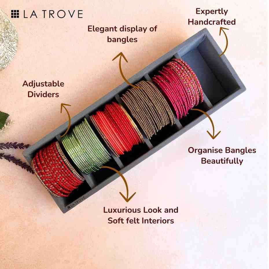 6 Slot Bangle Tray Organiser (Sleek)