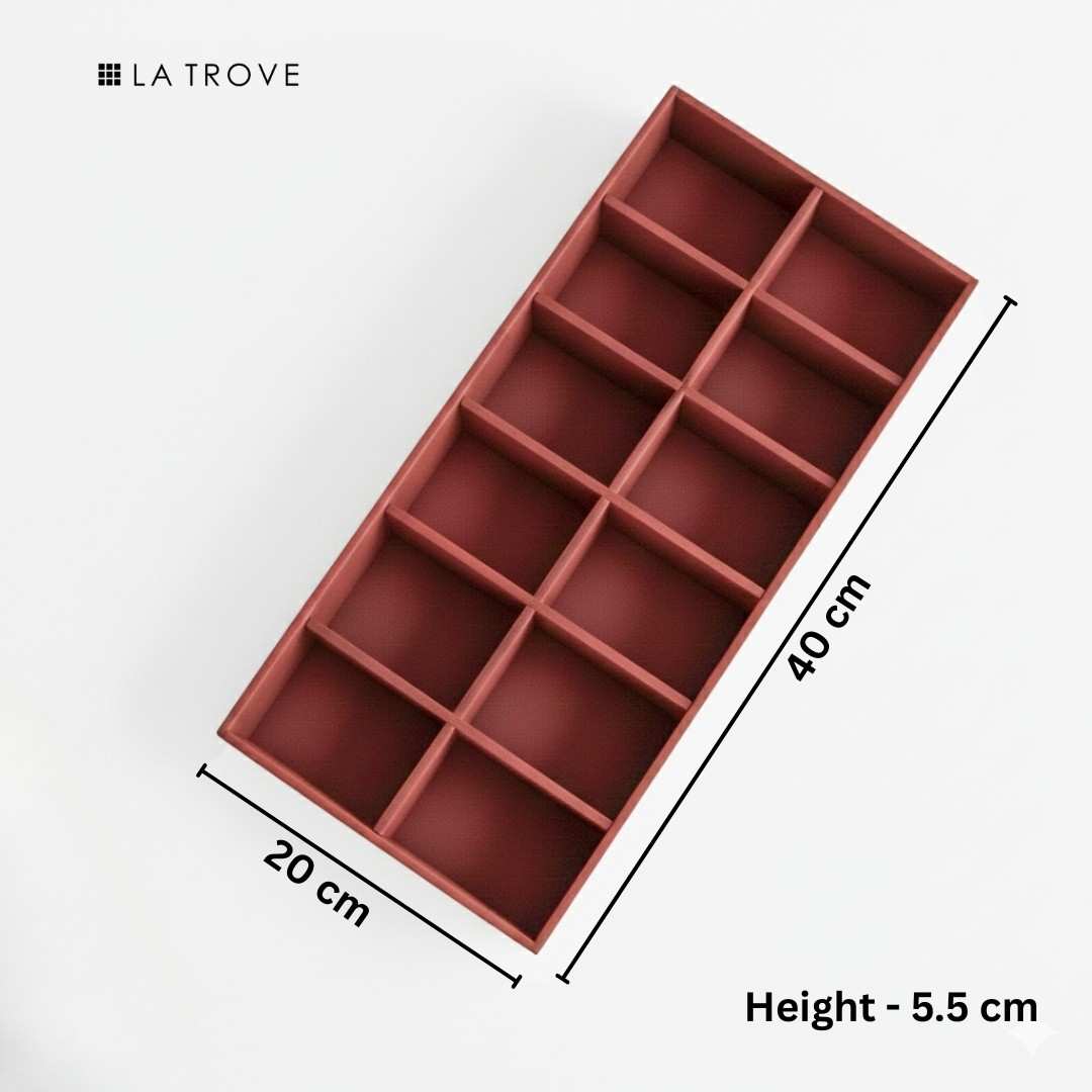 12 Slot Socks Tray for Socks & Small Accessories