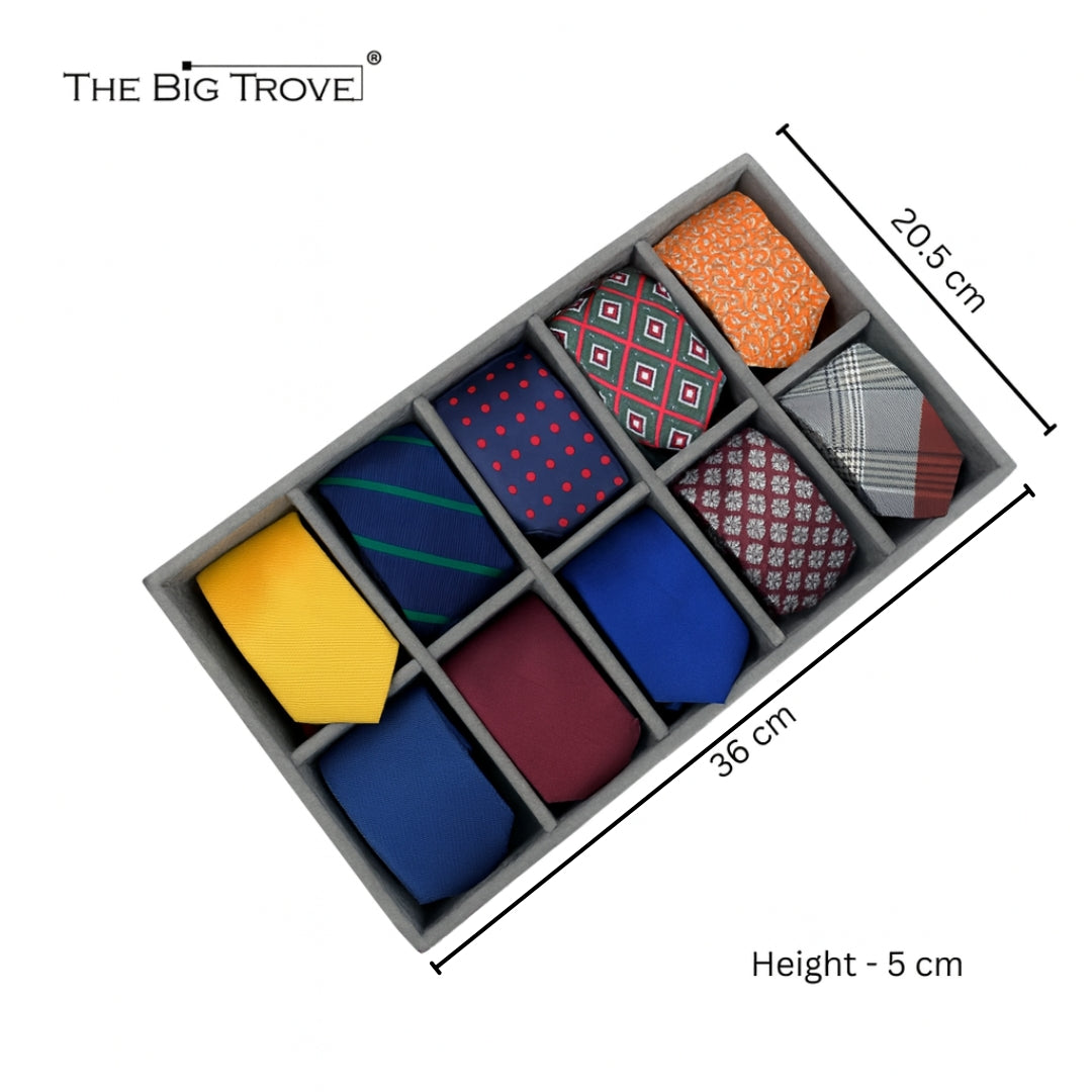 TBT 10 Slot Tie & Pocket Square Organiser Tray