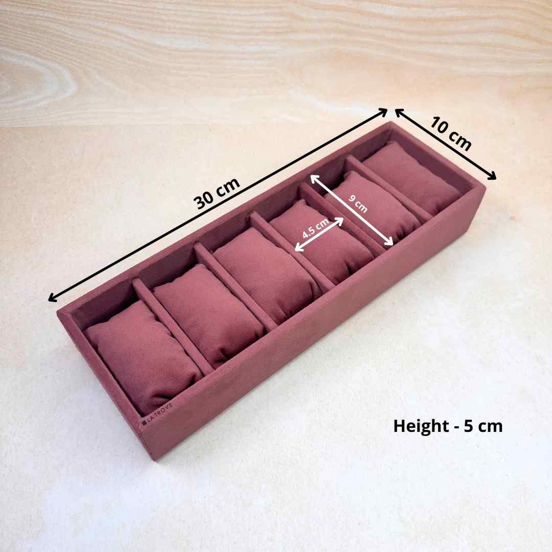 6 Slot Watch & Bracelet Tray (Sleek)