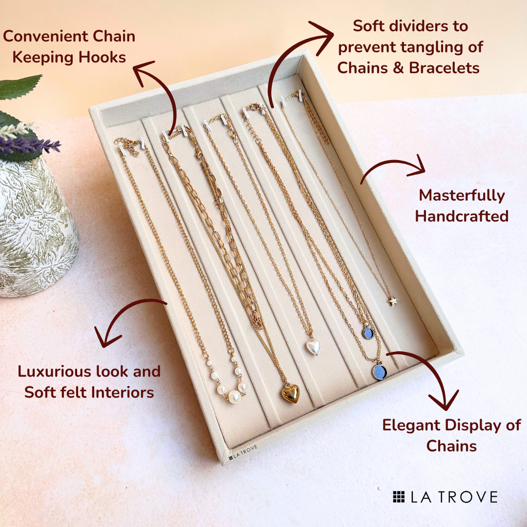 Chain Necklace Jewellery Tray Organiser