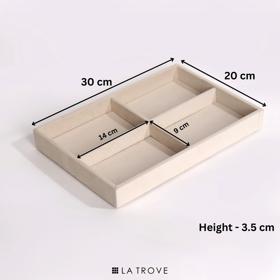 Luxury 4 Section Jewellery Tray