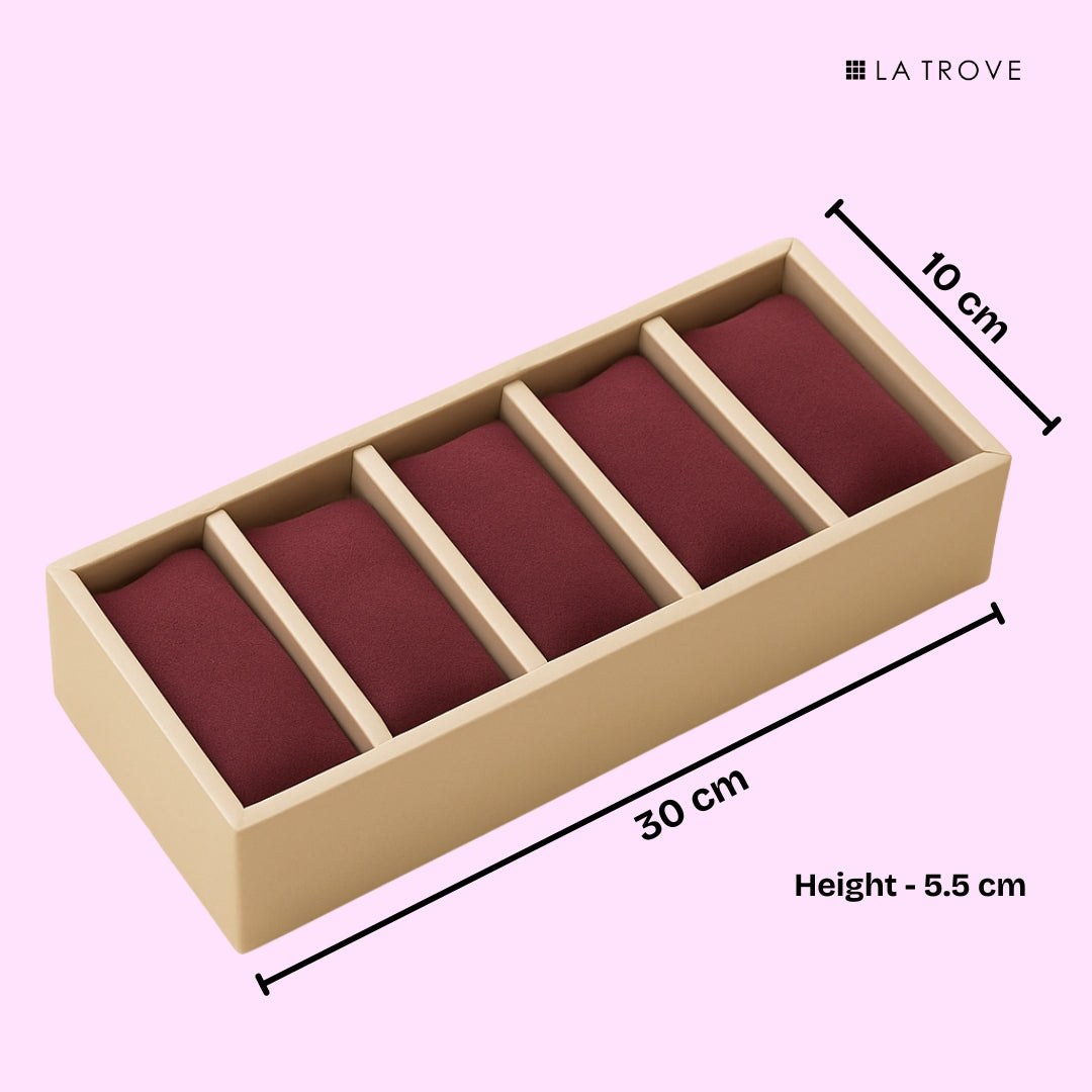 5 Slot Watch & Bracelet Tray Organiser