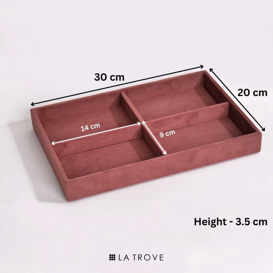 Luxury 4 Section Jewellery Tray