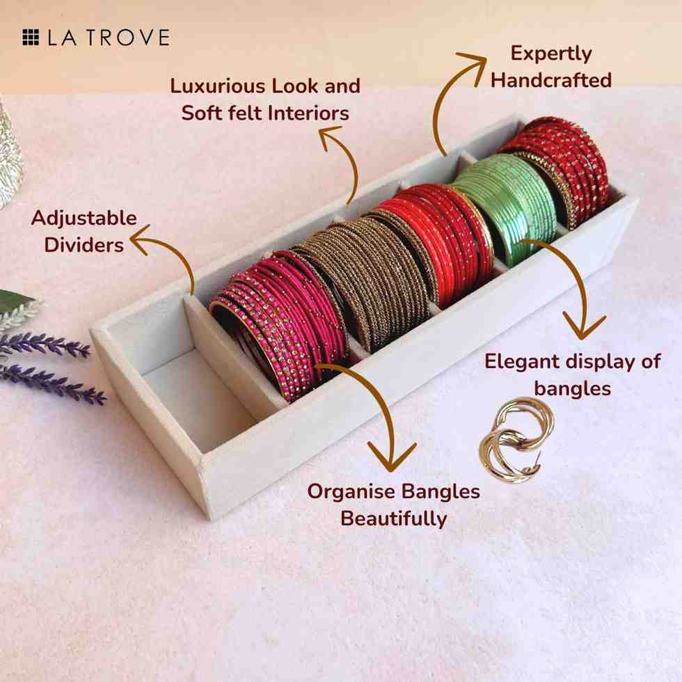6 Slot Bangle Tray Organiser (Sleek)