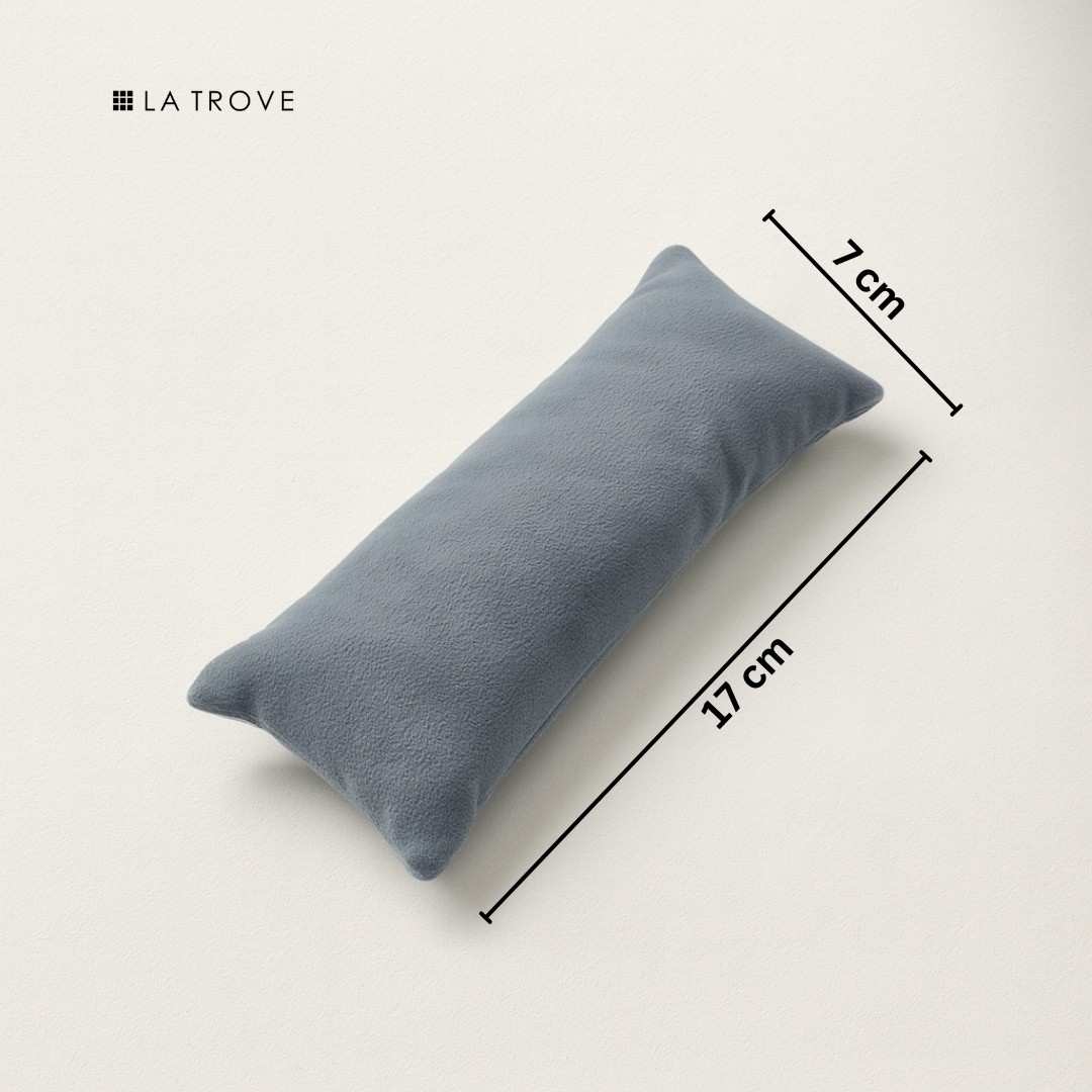 La Trove Luxury Long Velvet Pillow Inserts for Bracelets & Jewellery Organizer Pillows