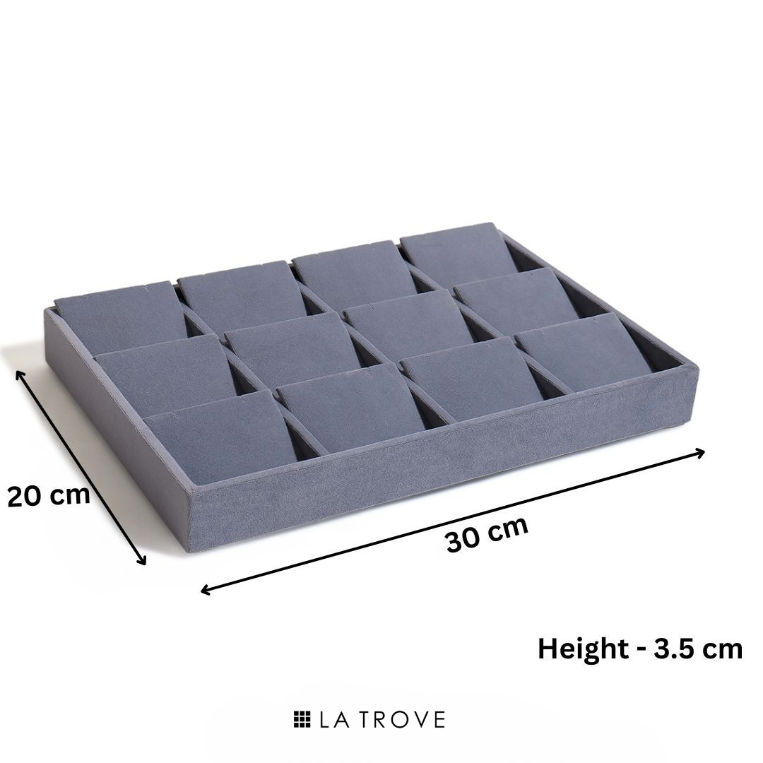 Luxury Velvet Earrings Jewellery Tray