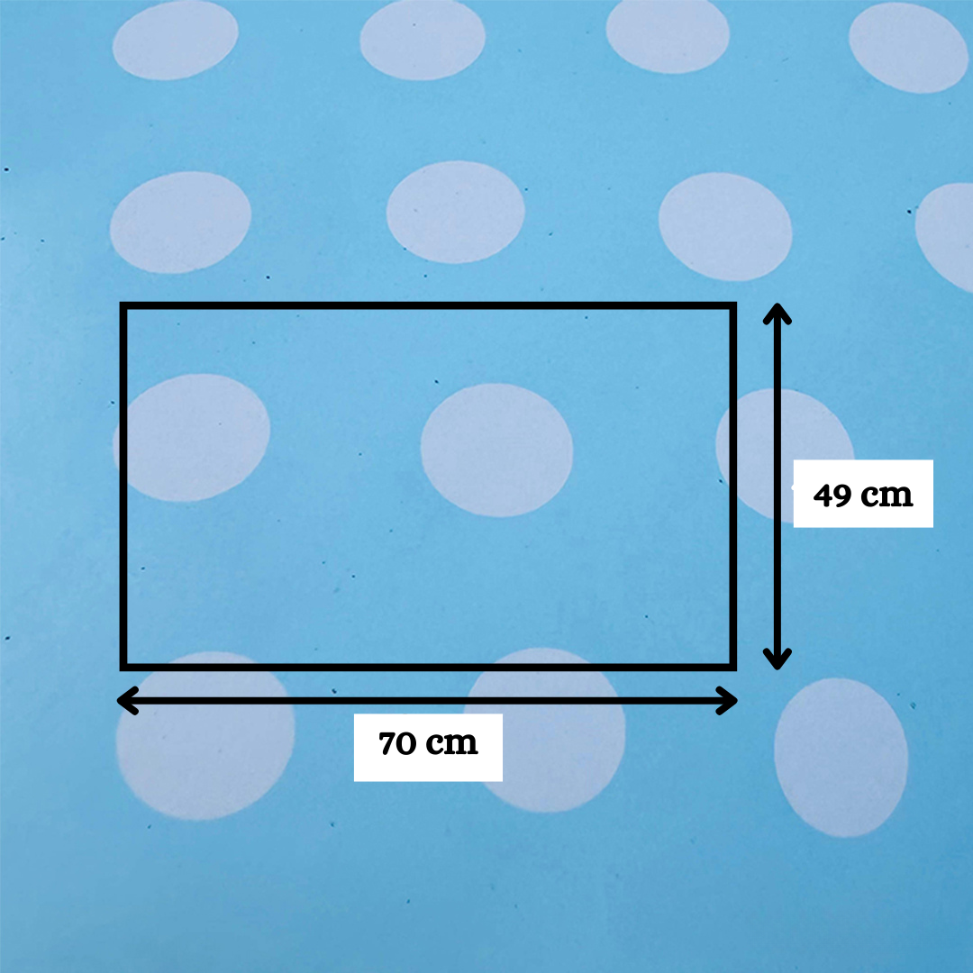 Blue Polka Dots Packing Paper