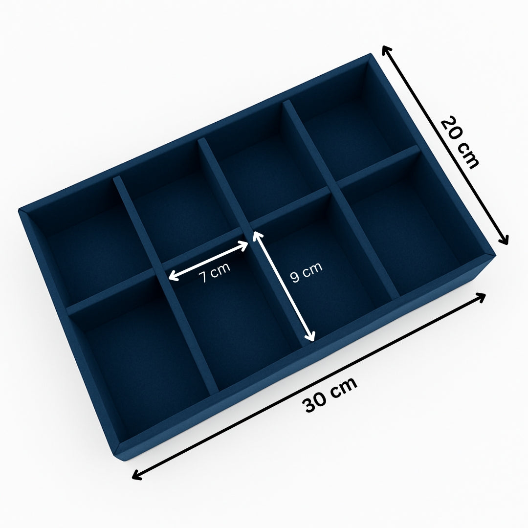 8 Slot Socks Organiser Tray