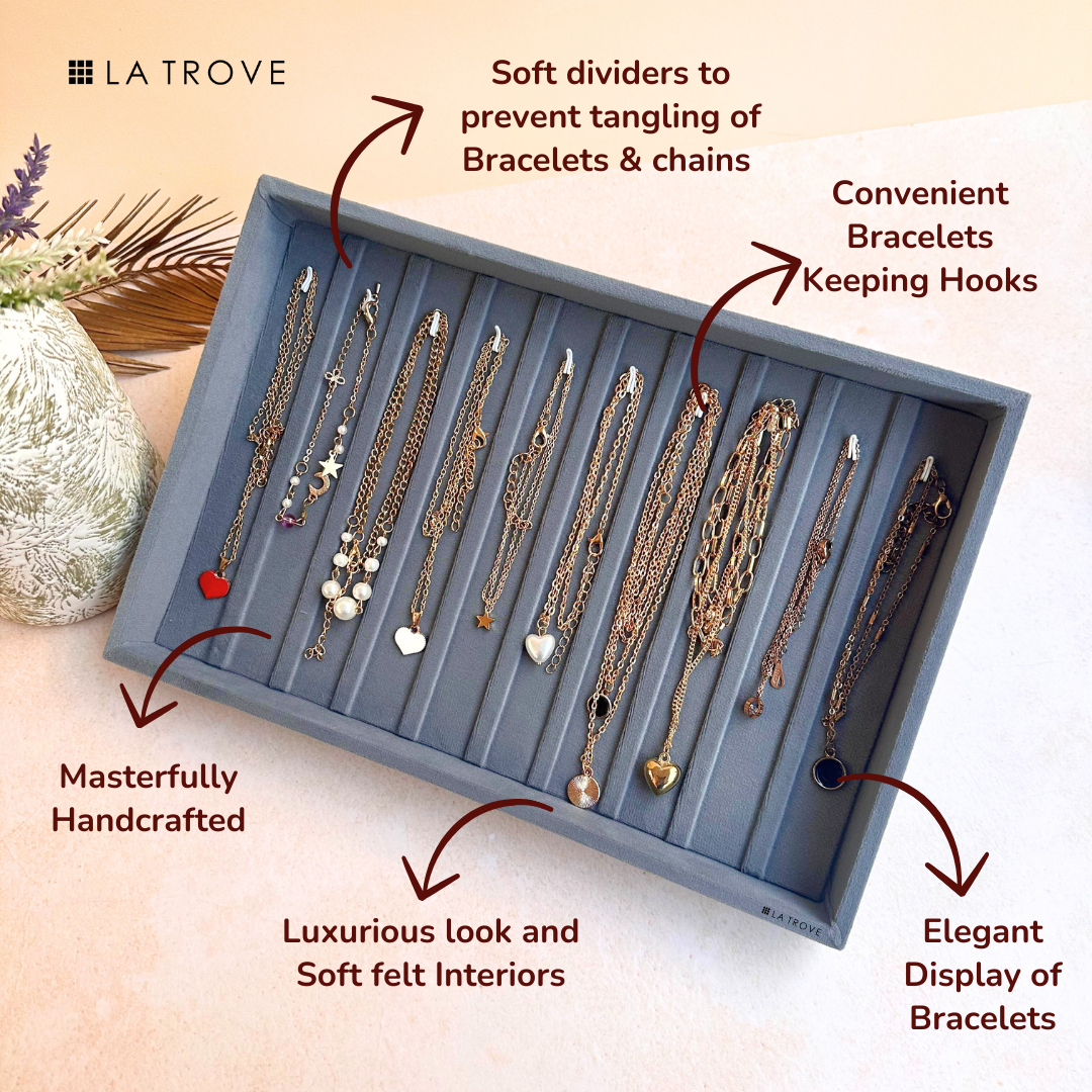 Bracelet & Chain Jewellery Tray Organiser