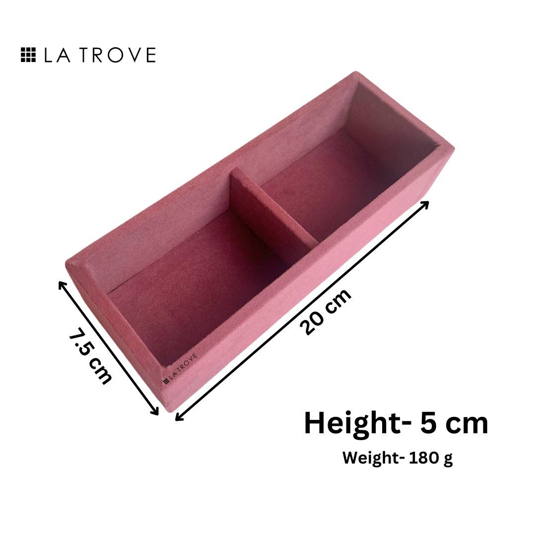 2 Slot Micro Tie & Pocket Square Tray (Micro)