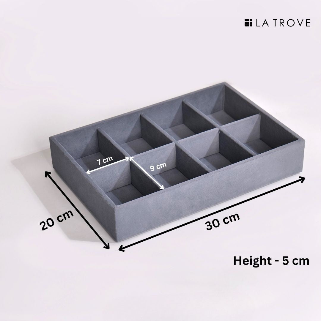 8 Slot Socks Organiser Tray