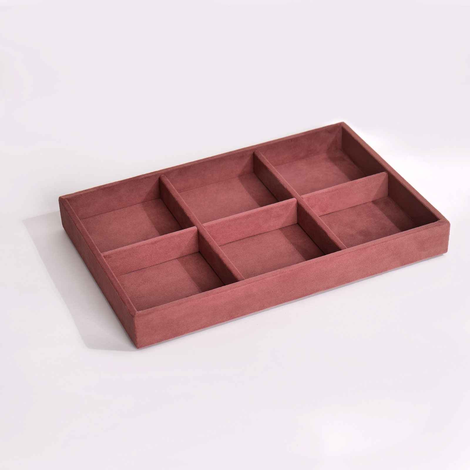 Drawer Stackable Jewellery Trays – Velvet Grid Organisers (4, 6, 12, 24)