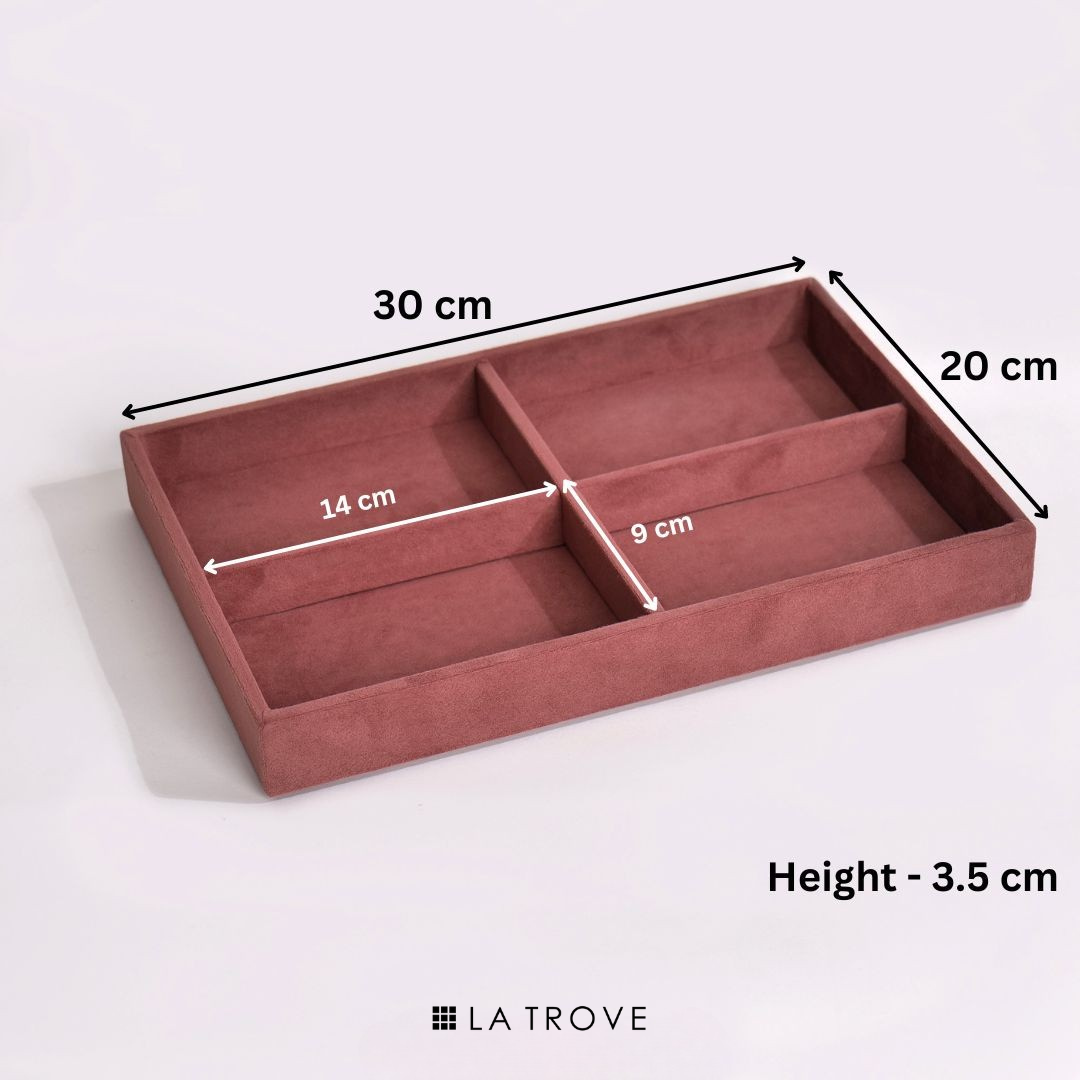 Luxury 4 Section Jewellery Tray
