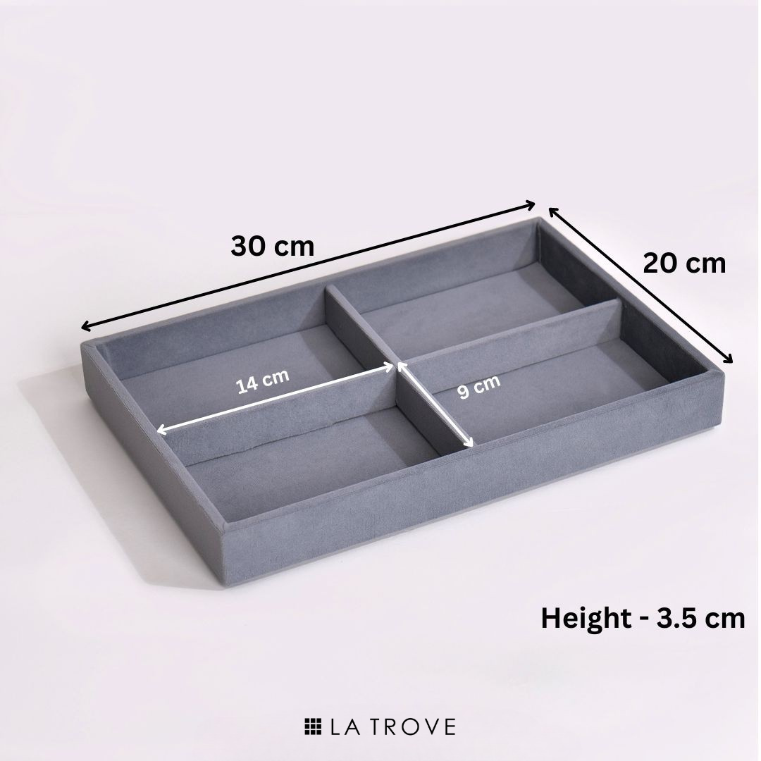 Luxury 4 Section Jewellery Tray