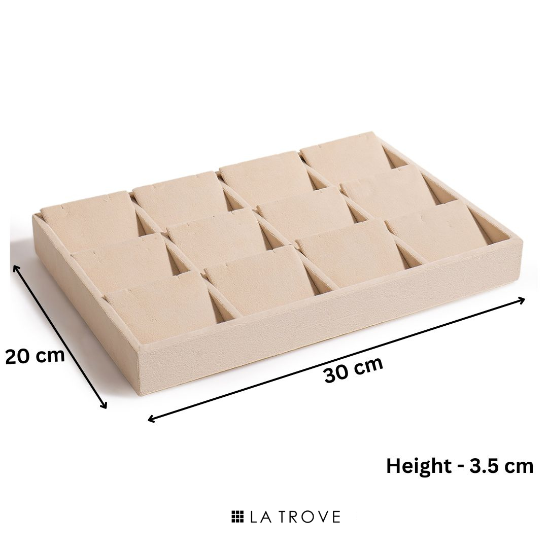 Luxury Velvet Earrings Jewellery Tray