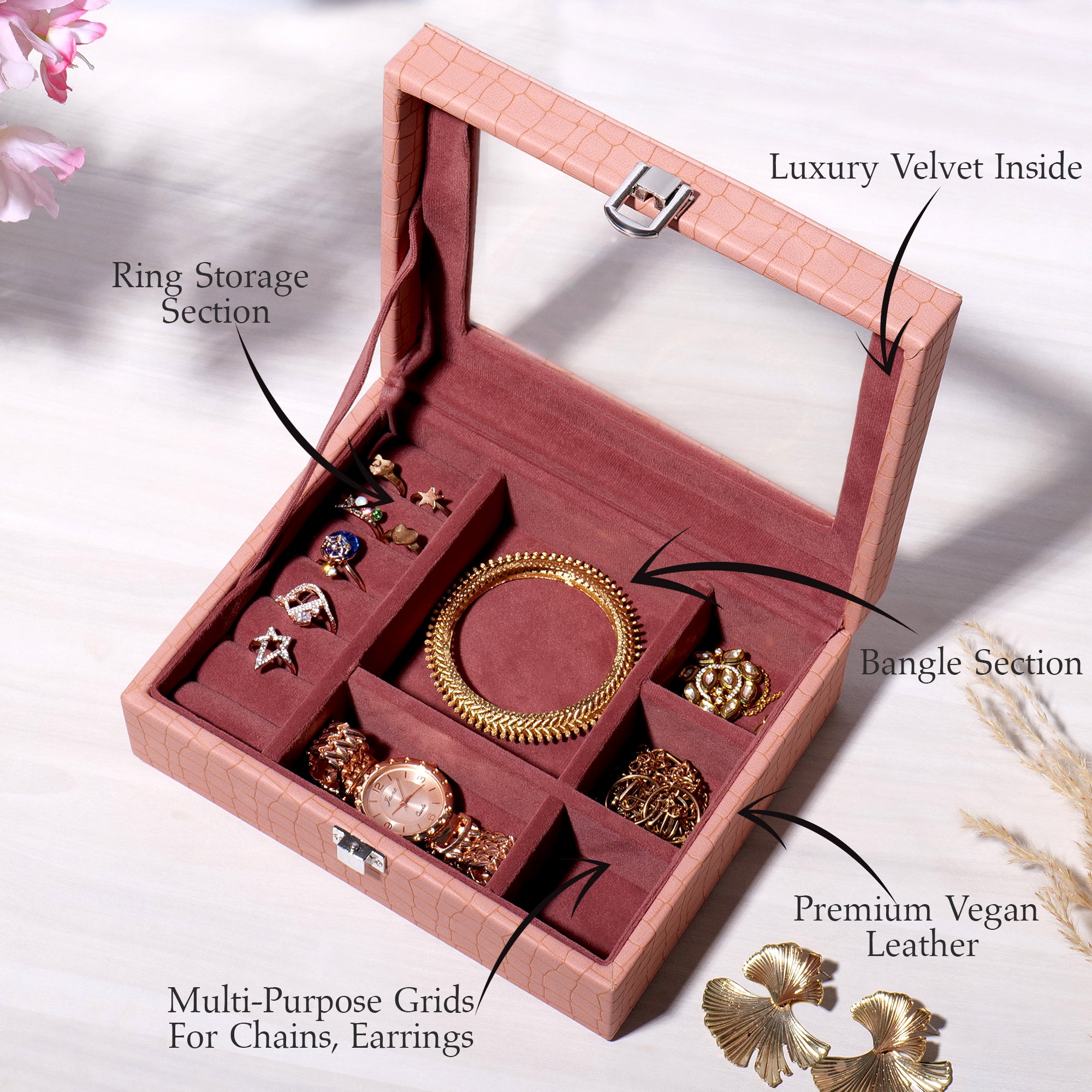 Aura Elegant Jewellery Box Organiser