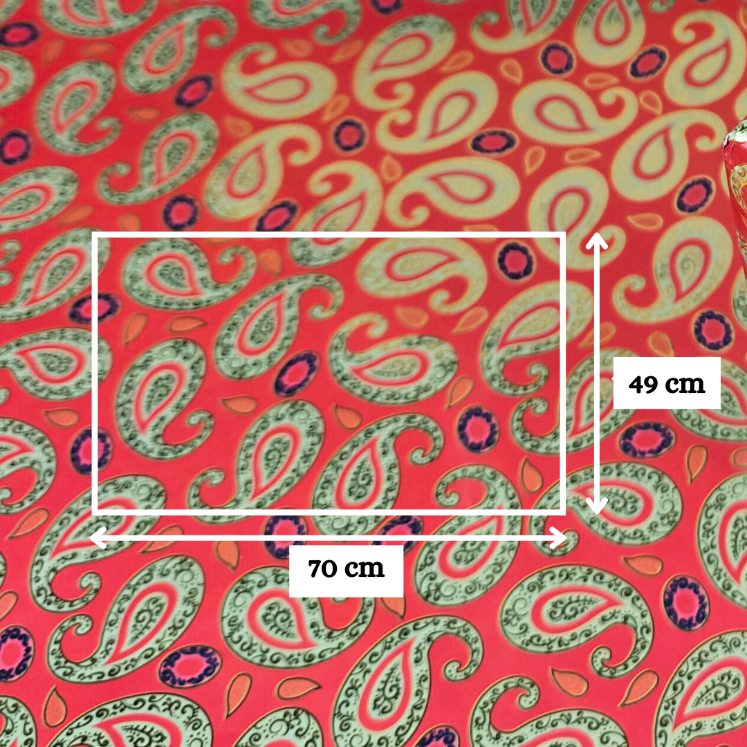 Vintage Paisley Red Packing Paper