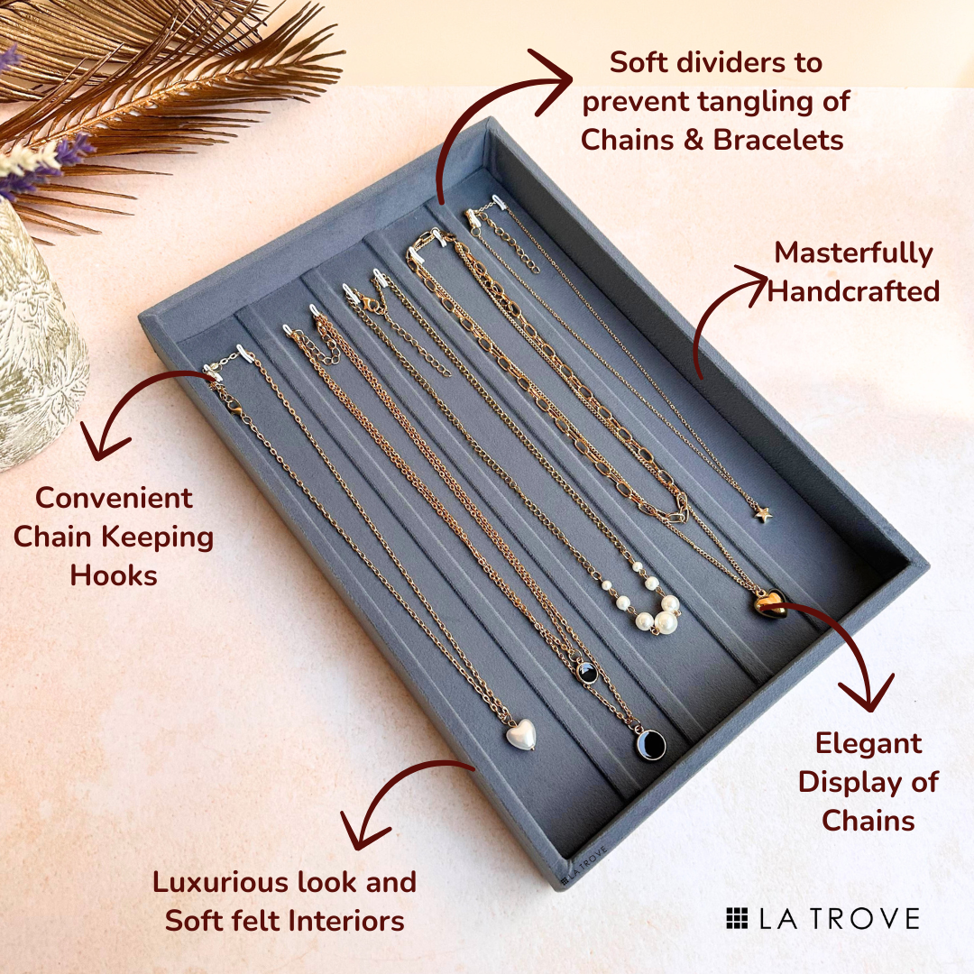 Chain Necklace Jewellery Tray Organiser