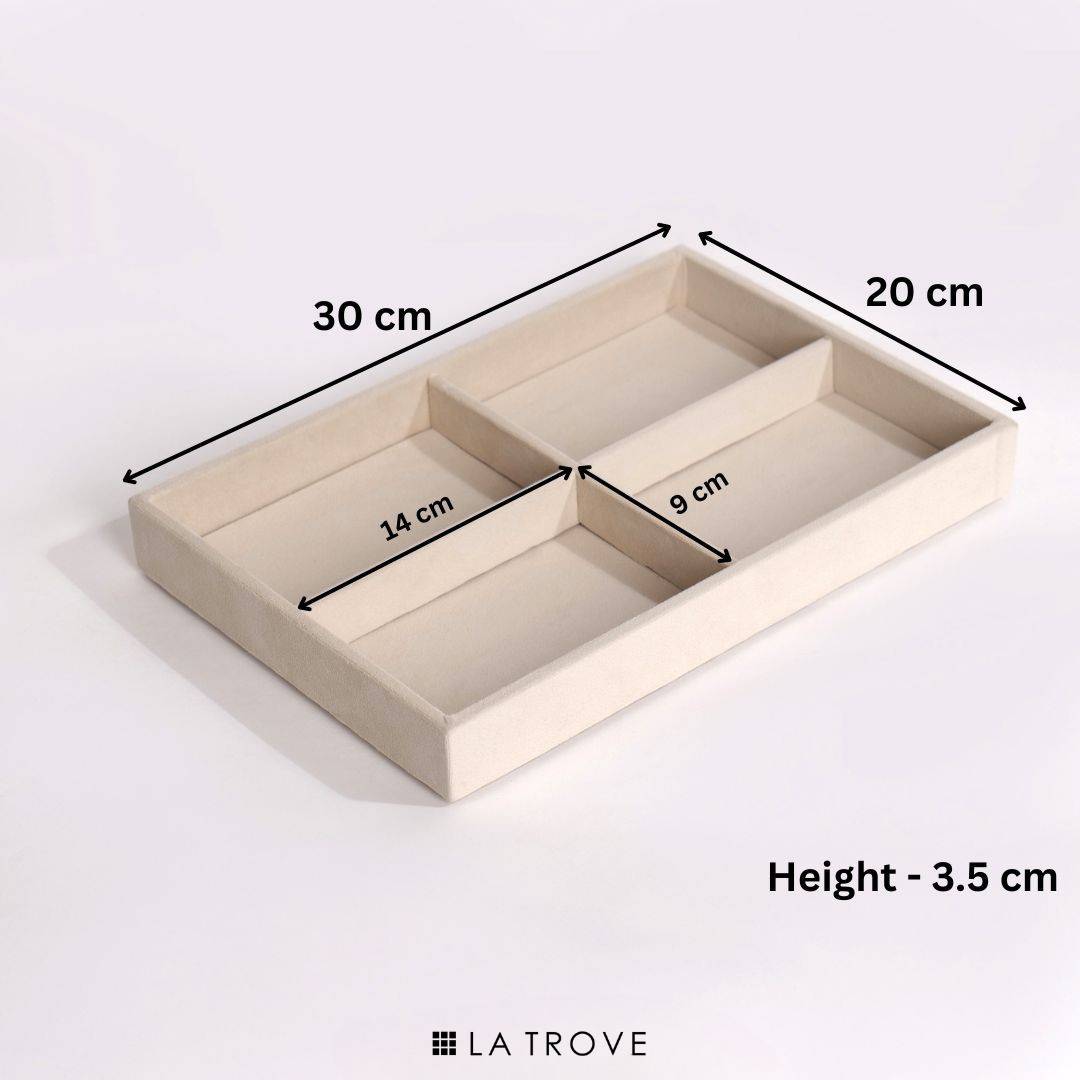 Luxury 4 Section Jewellery Tray