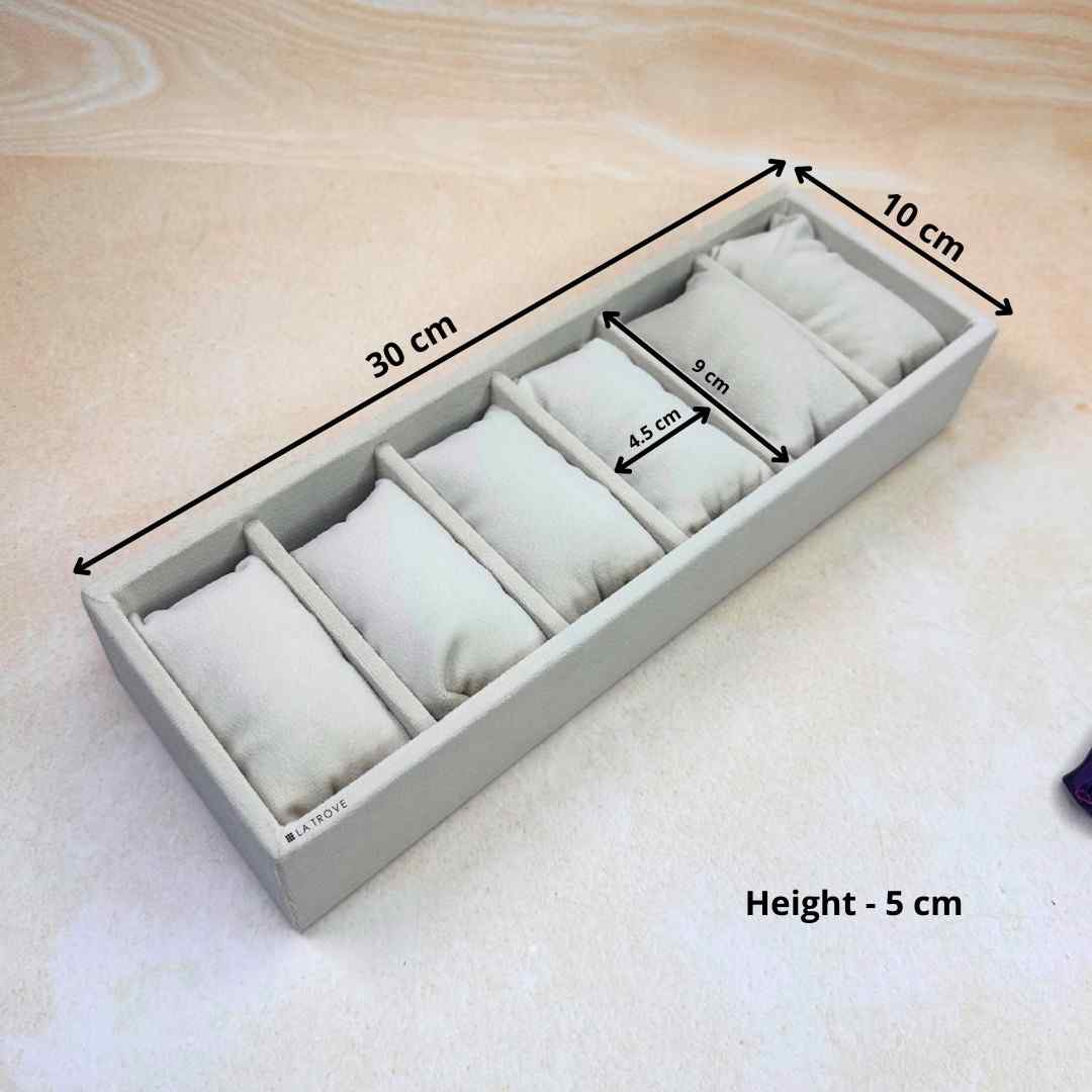6 Slot Watch & Bracelet Tray (Sleek)