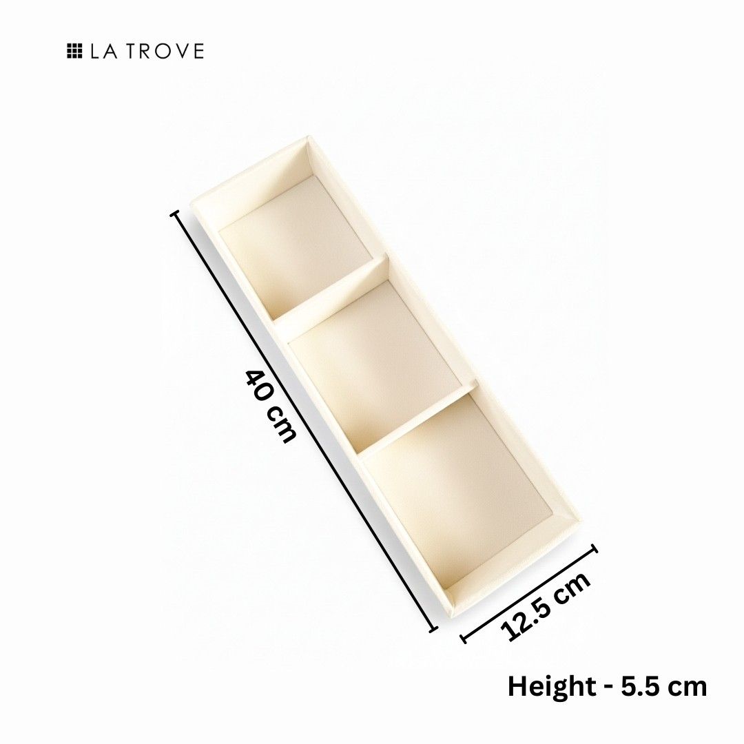 3 Slot Belt Tray for Belts & Small Accessories