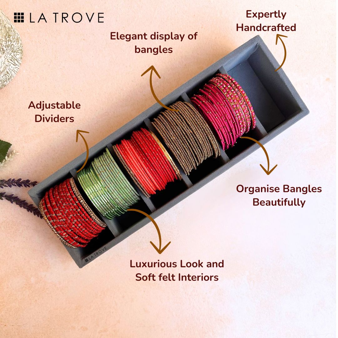 6 Slot Bangle Tray Organiser (Sleek)