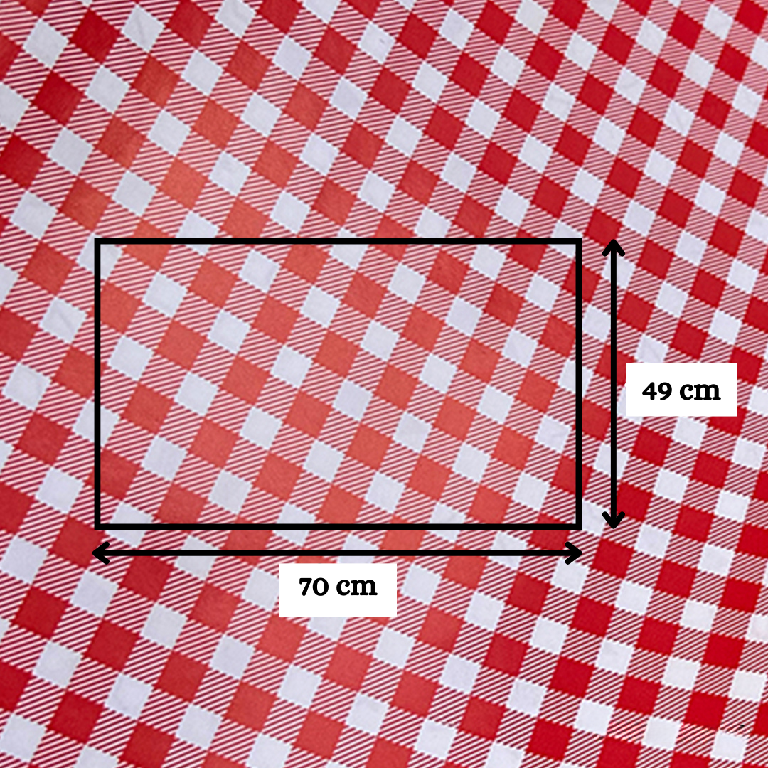 Red Check Dual Packing Paper