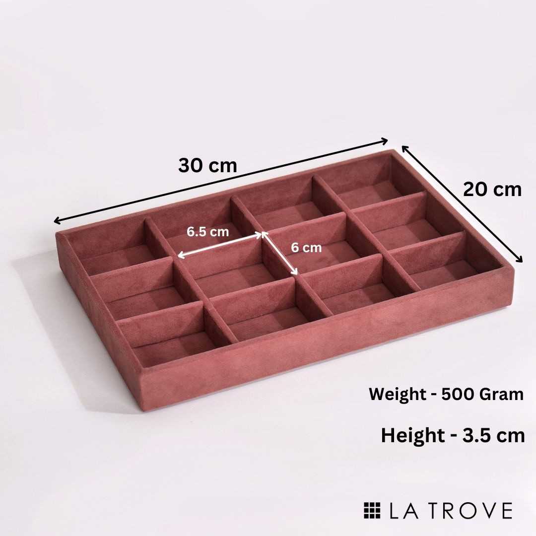 Luxury 12 Grid Jewellery Tray