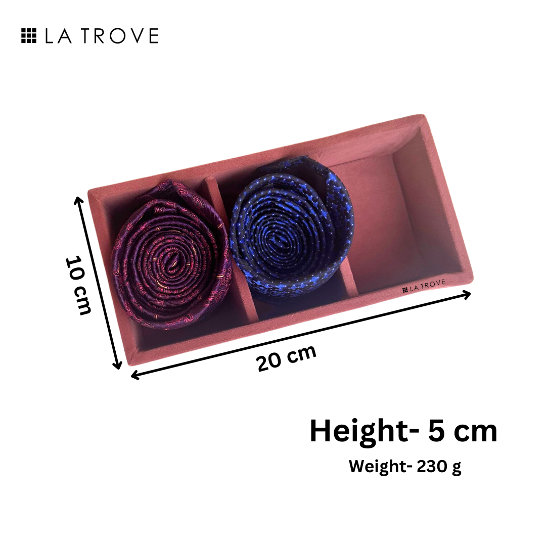 3 Slot Mini Tie & Pocket Square Tray (Mini)