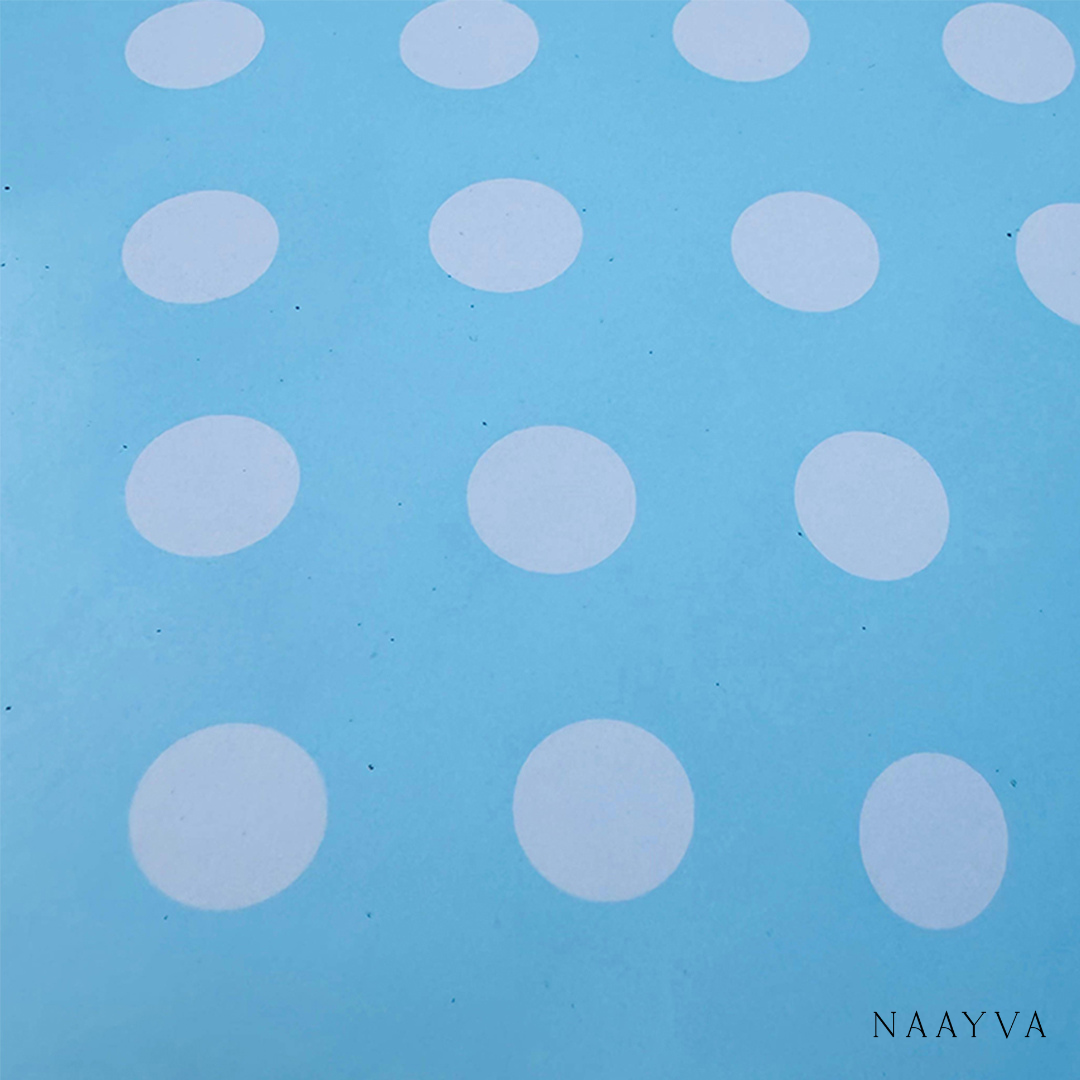 Blue Polka Dots Packing Paper