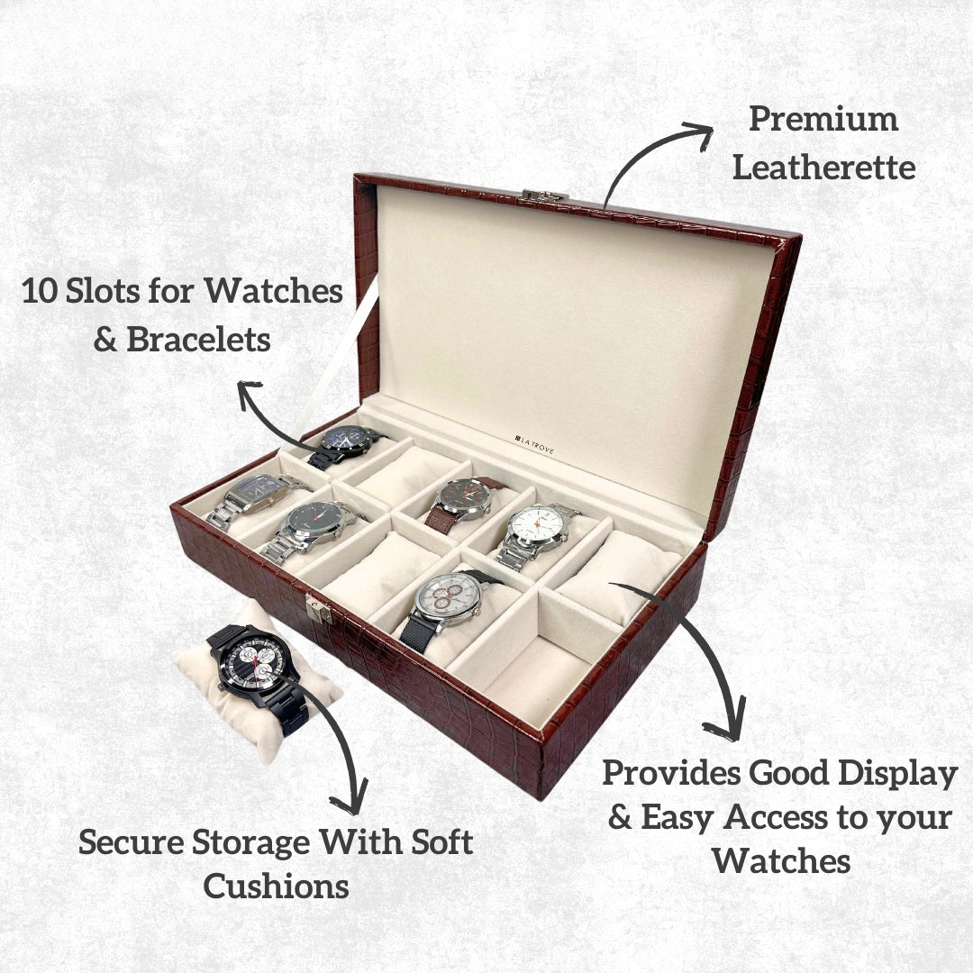 10 Slot Watch Box