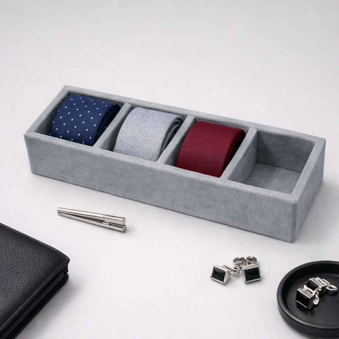 TBT 4 Slot Tie Tray Smart Tie Organisation for Modern Wardrobes