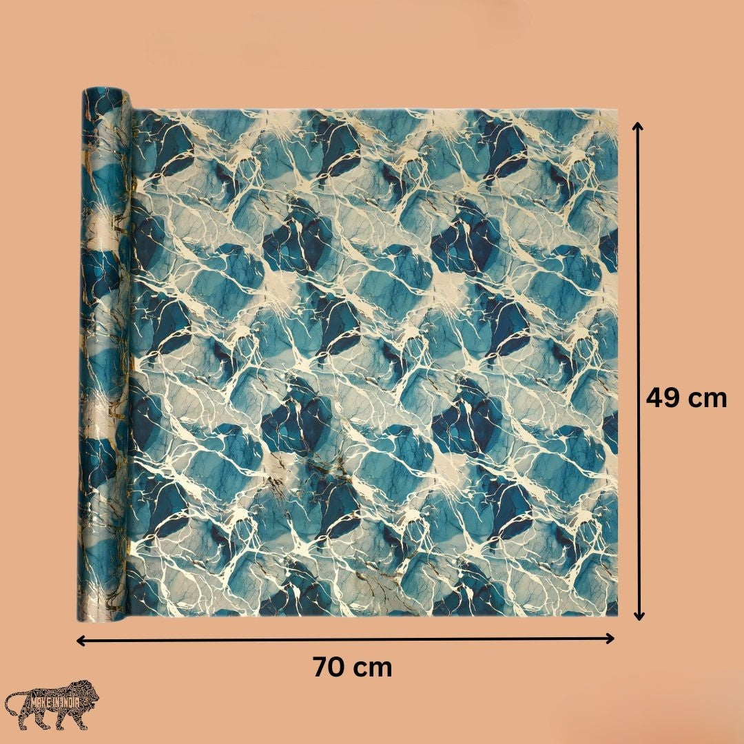 Green Marble Packing Paper