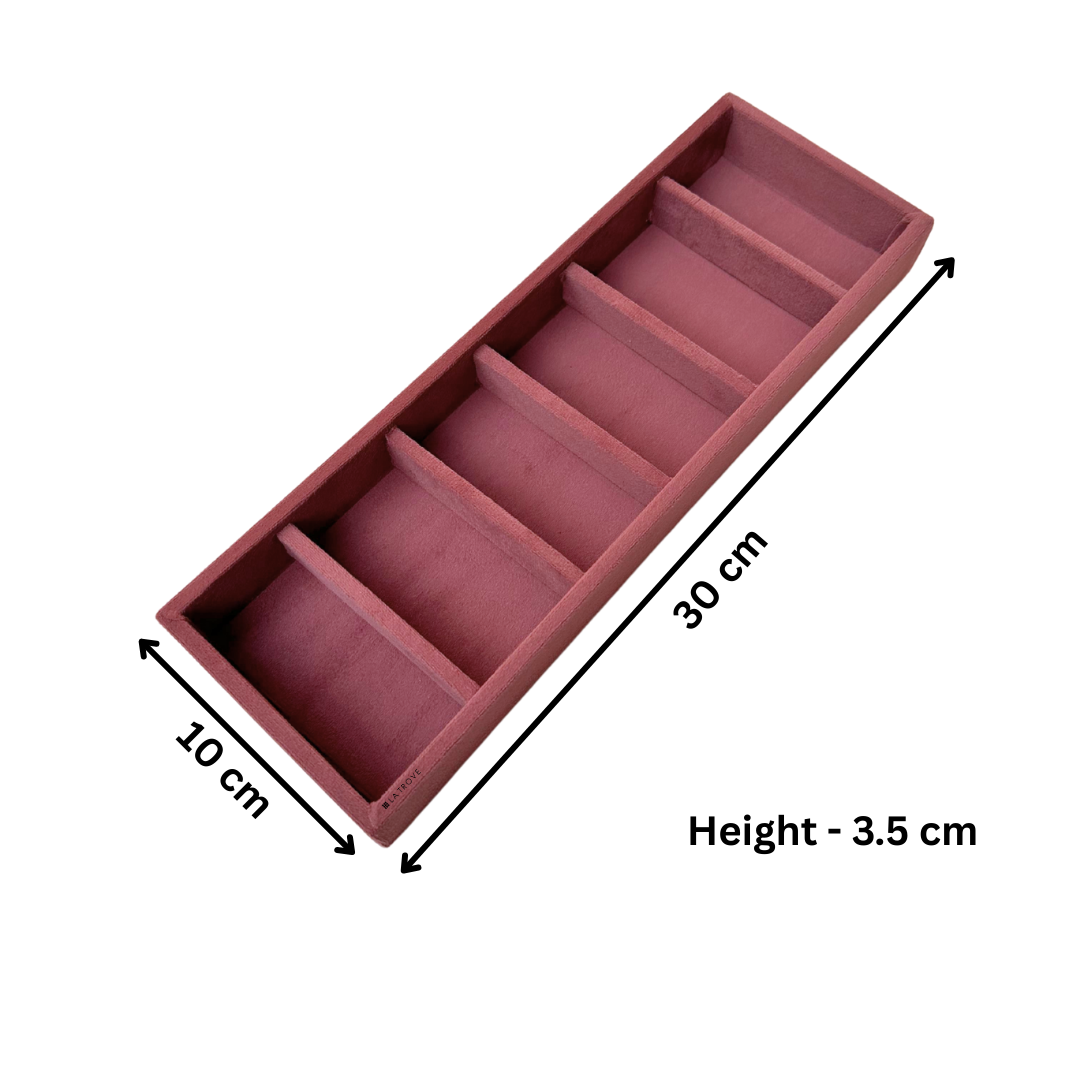 6 Grid Jewellery Tray (Sleek)