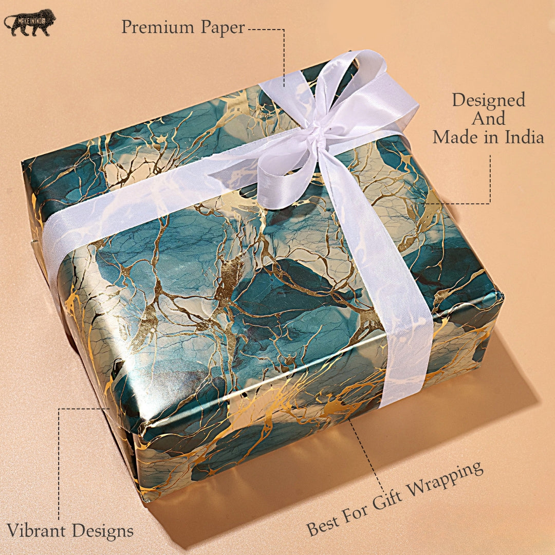 Green Marble Packing Paper