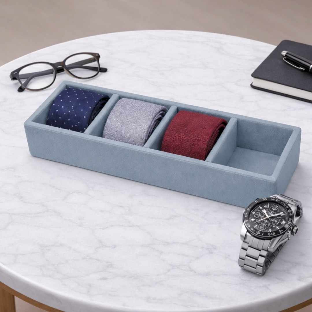 TBT 4 Slot Tie Tray Smart Tie Organisation for Modern Wardrobes
