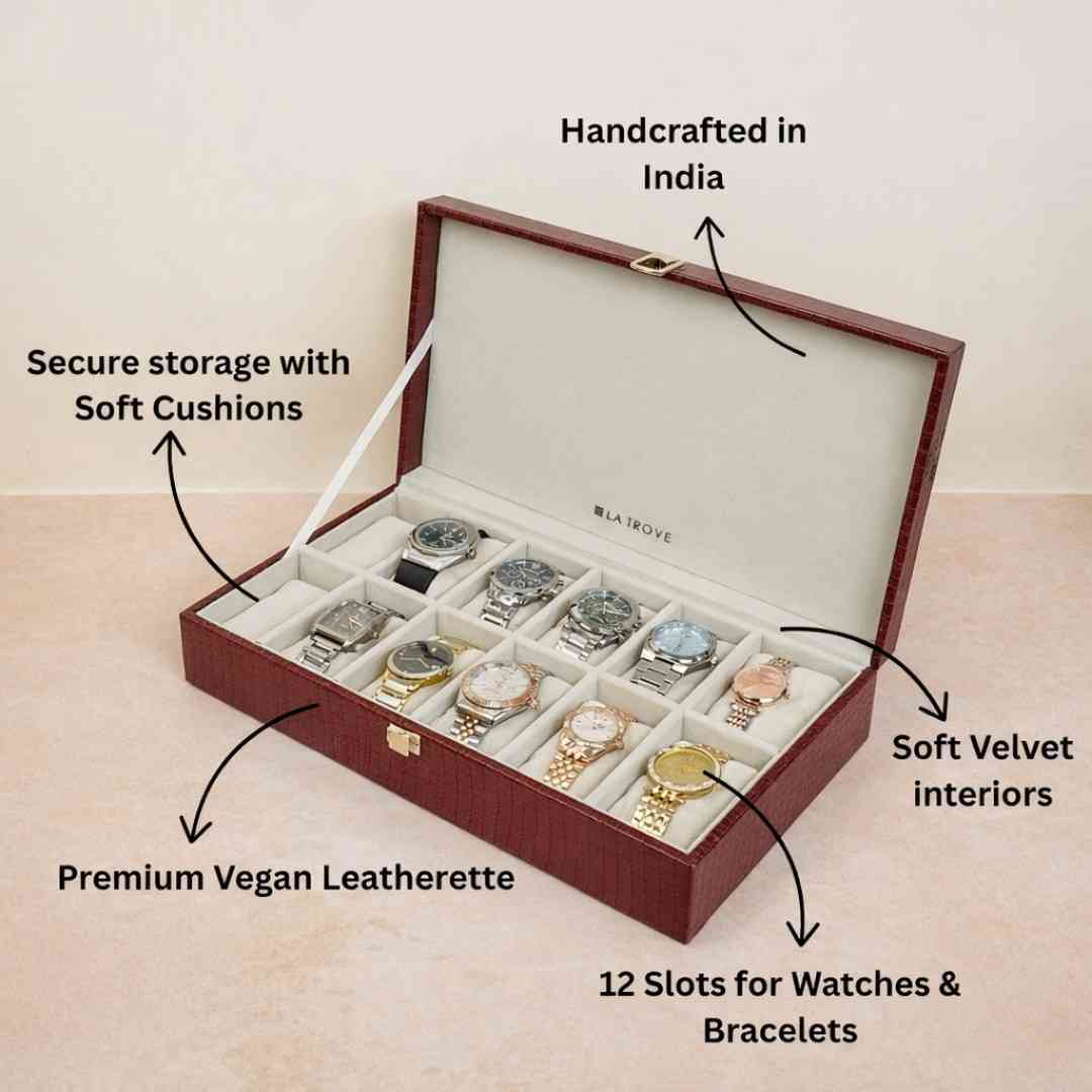 12 Slot Watch Box