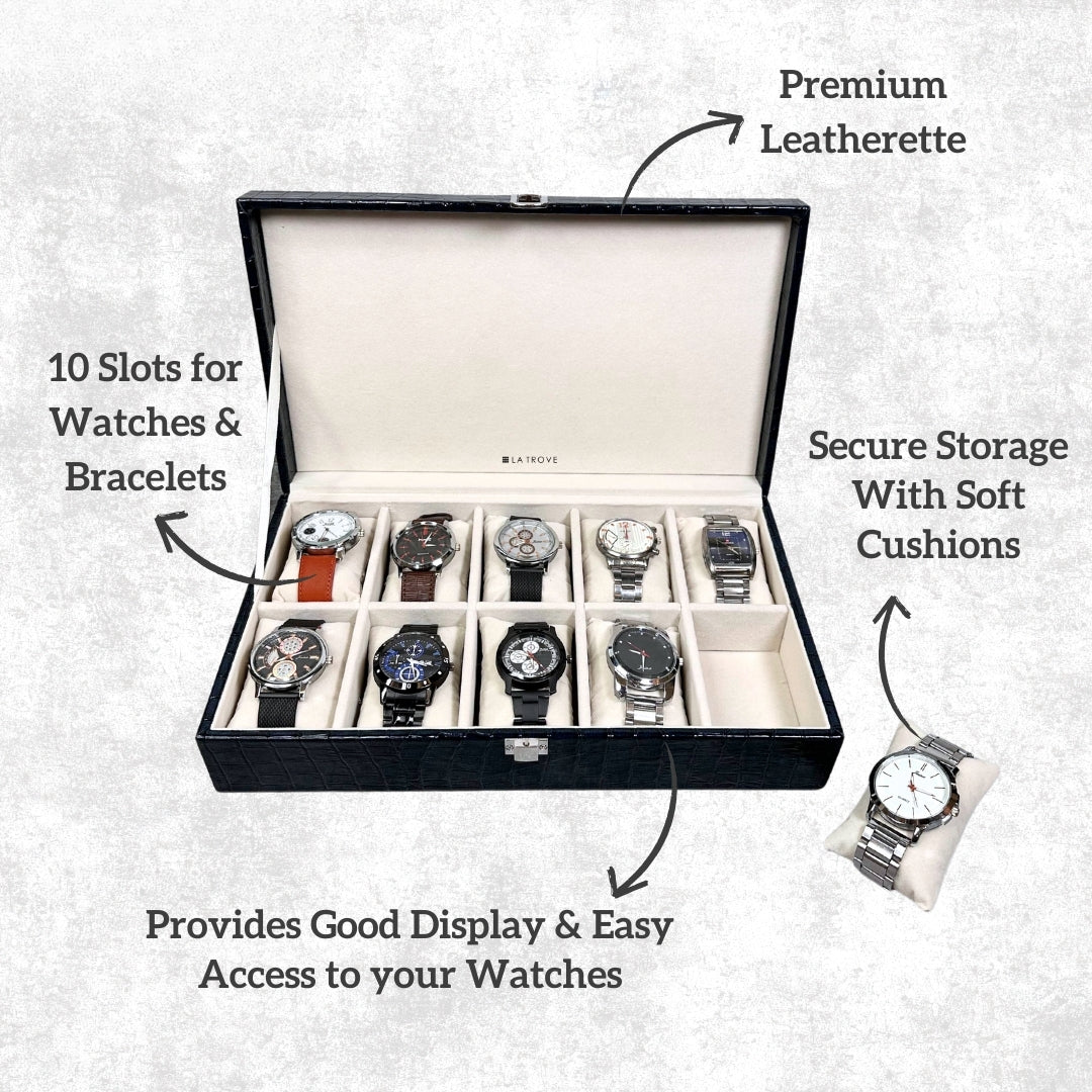 10 Slot Watch Box
