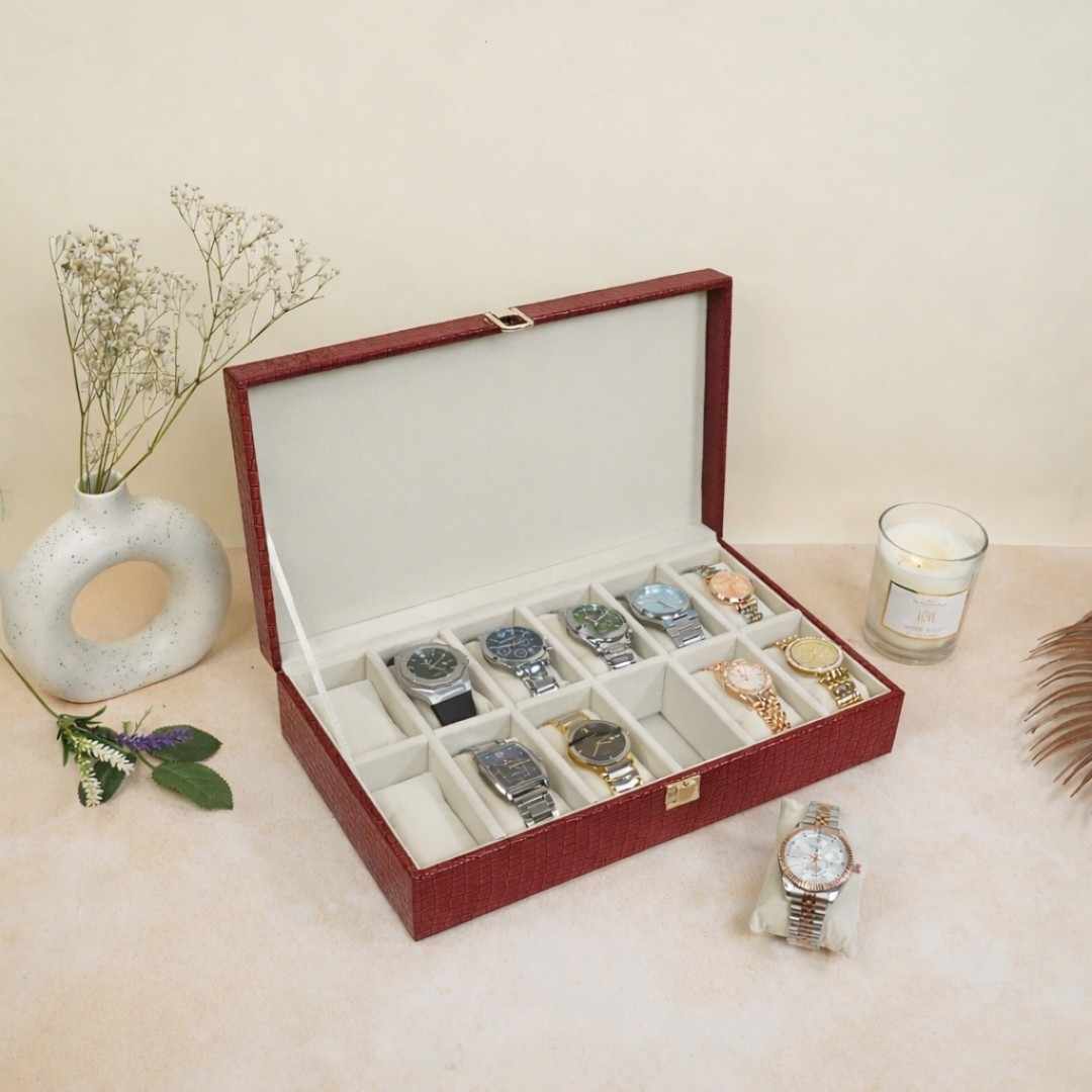 12 Slot Watch Box