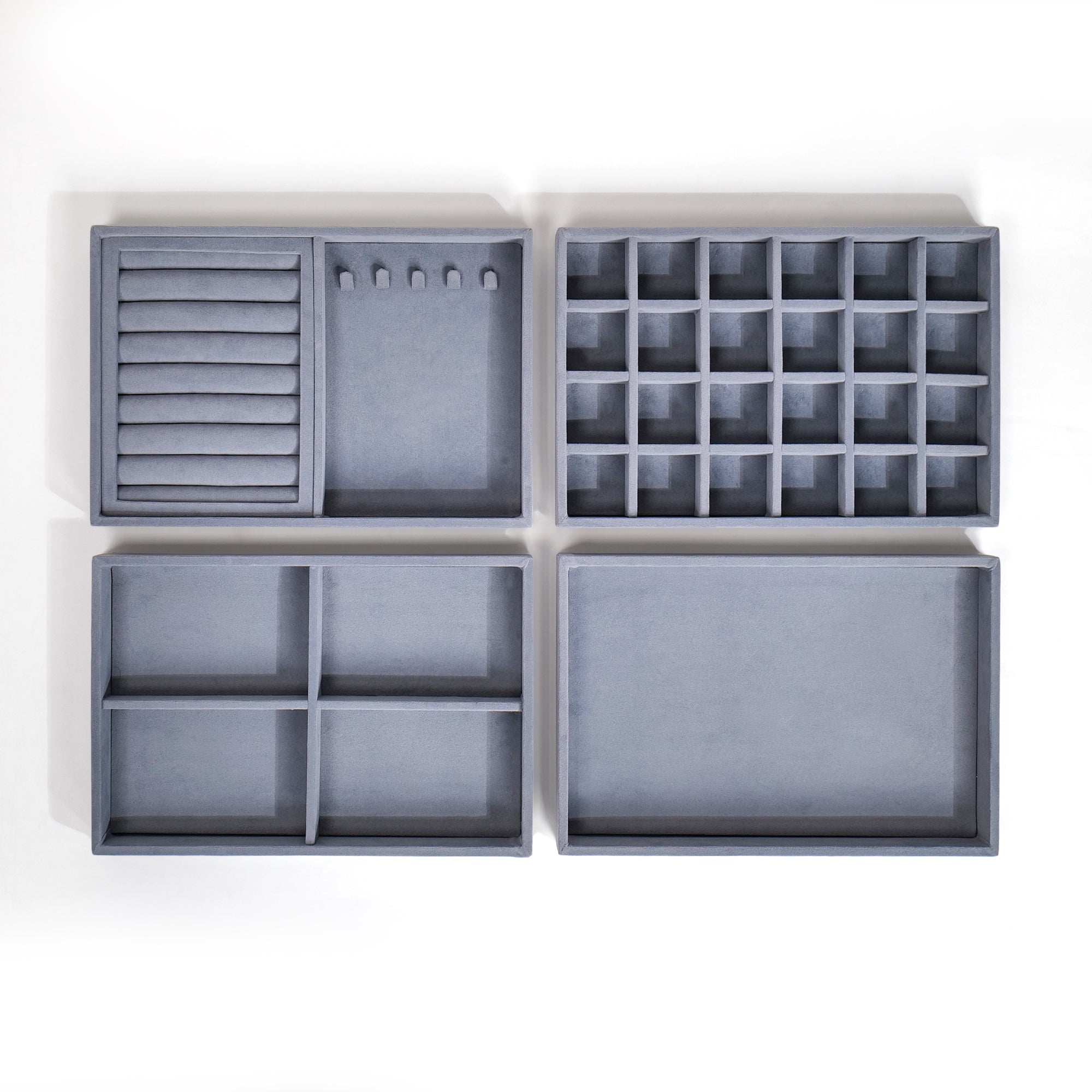 Drawer Stackable Jewellery Trays (Big Set of 4 Trays)