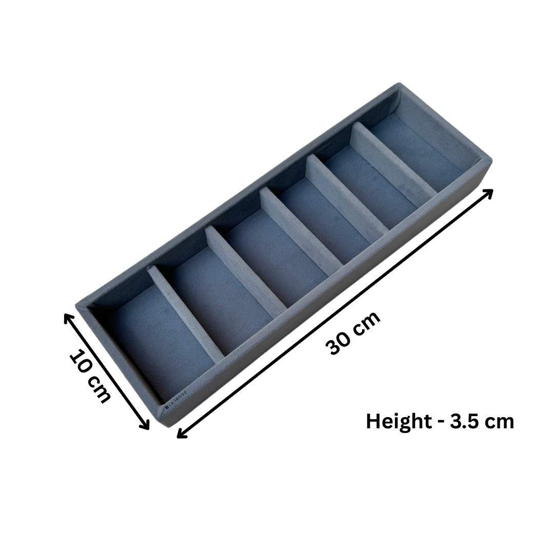 6 Grid Jewellery Tray (Sleek)
