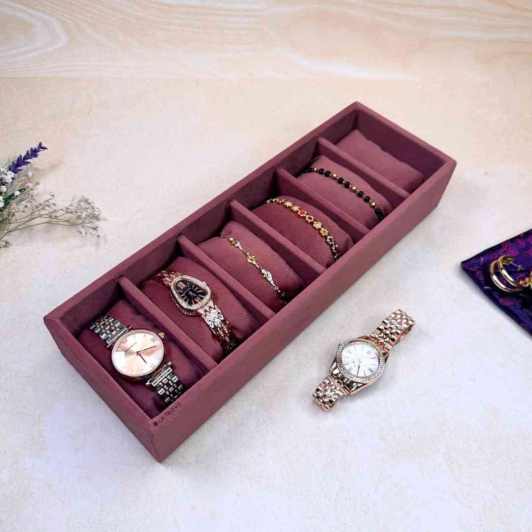 6 Slot Watch & Bracelet Tray (Sleek)
